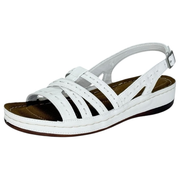 Easy Street Kehlani White Strappy Womens Sandals Size 7.5W - Picture 2 of 12
